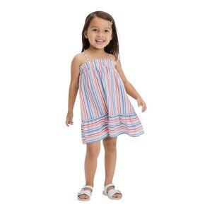 OshKosh B'gosh Red and White Tiered Smocked Sundress - 5T